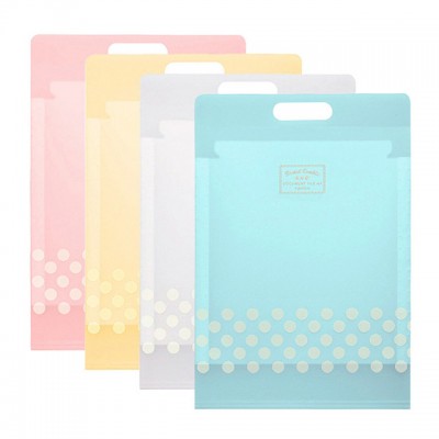 Kokuyo Office Supplies A4 Size File Folder Plastic Pvc Document Holder Organ Bag With Handle Adjustable Paper Organizer