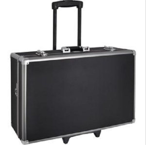 Customized Shockproof Aluminum Alloy Rolling Trolley Camera Case (with wheel)